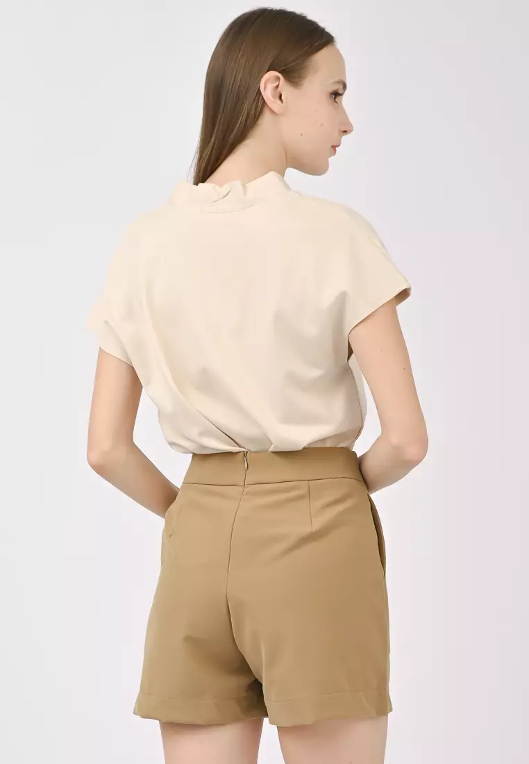 High Waist Tailored Shorts