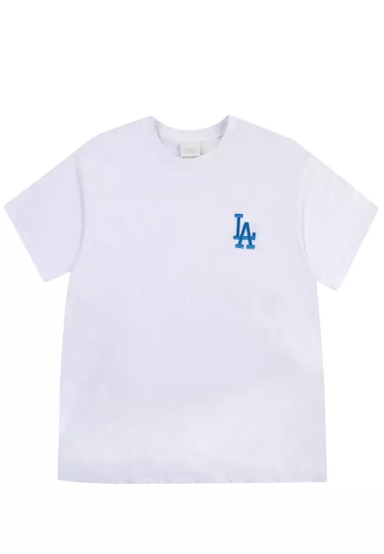 Jual MLB Korea Classic Monogram Big Logo Tshirt - LA Dodgers Blue Original  2023