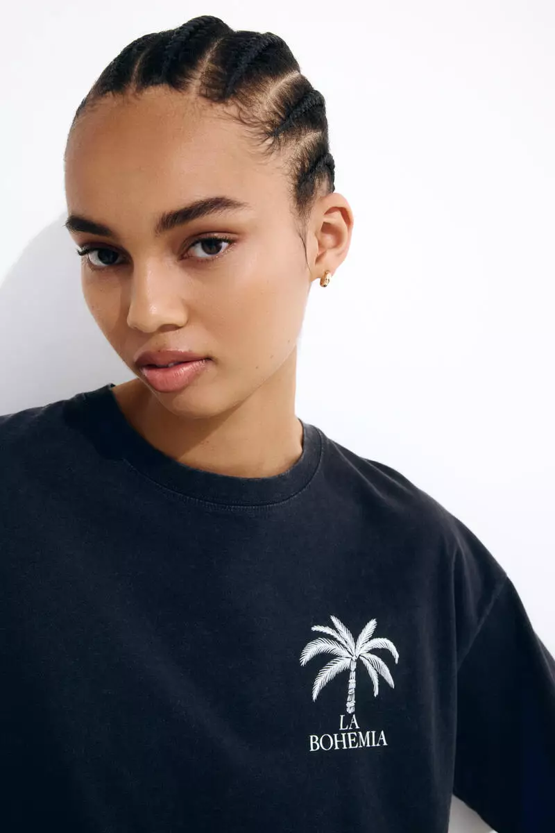 Oversized printed T-shirt