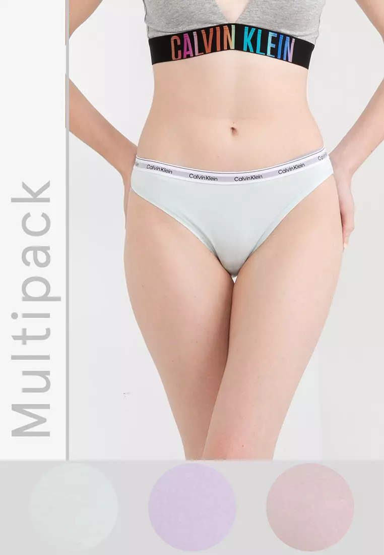 CALVIN KLEIN Women's 2 Pack Cheeky Bikini Panty Underwear Size