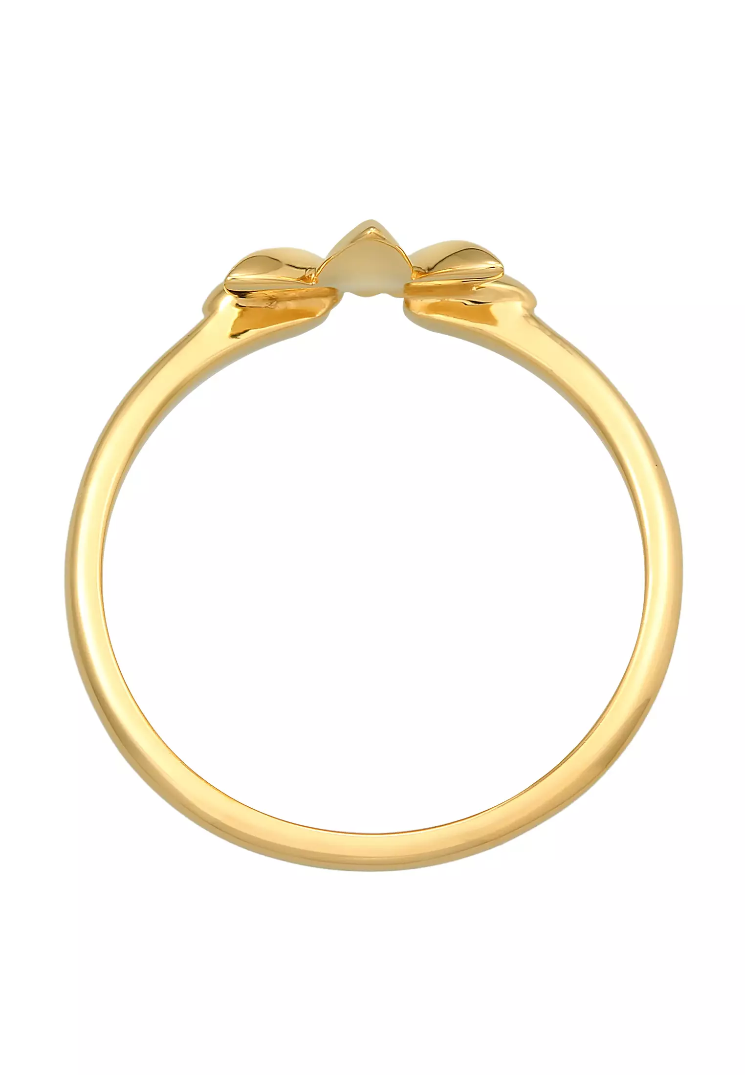 环叶形状自然优雅的金镀金