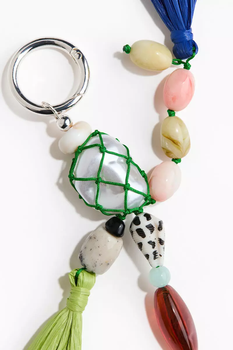 Tasselled bag charm