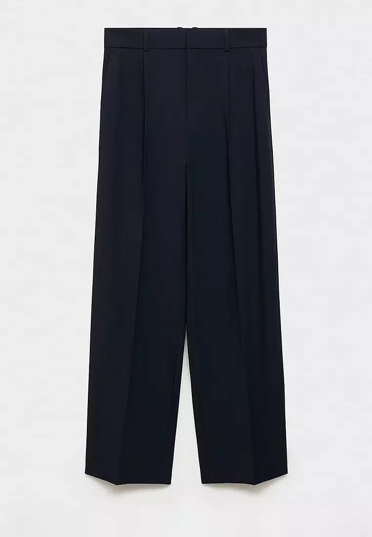 Low-Rise Wide-Leg Trousers