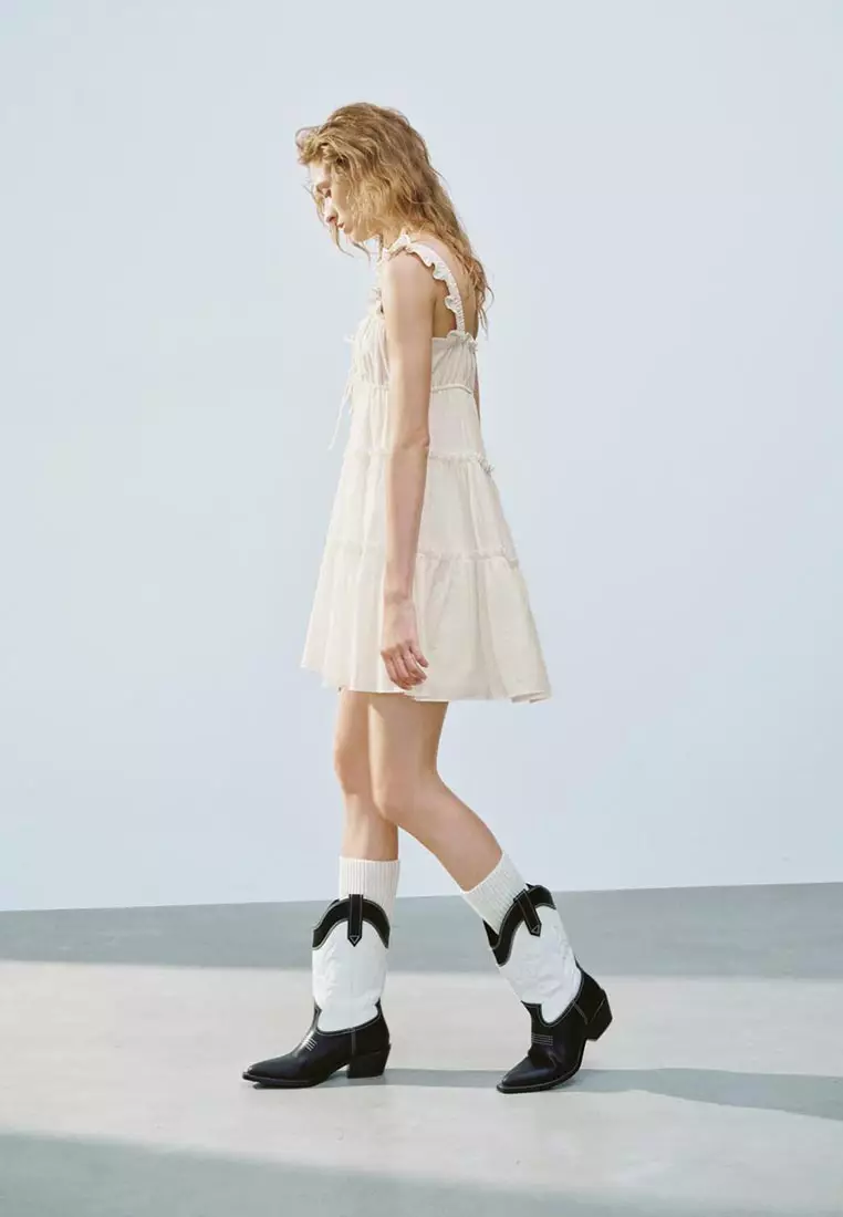 Ruffle Hem A-Line Dresses