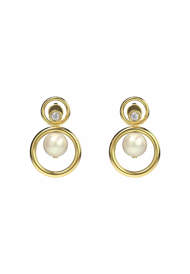 Grandeur Japanese Akoya Pearl Earrings