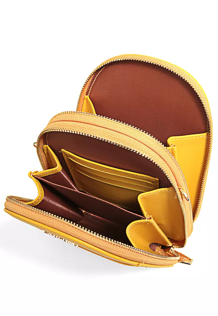 Sling Bag Wanita Tas Selempang Handphone Large Compartment Many Slot Material Leather ORIGINAL