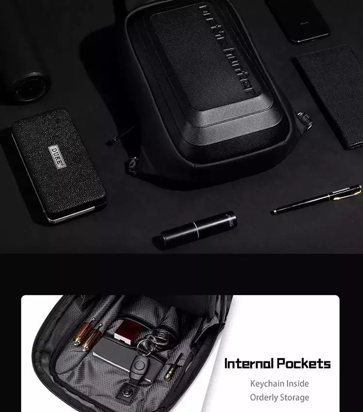 Arctic Hunter XB00126 Tas Selempang Sling Bag Pria - BLACK