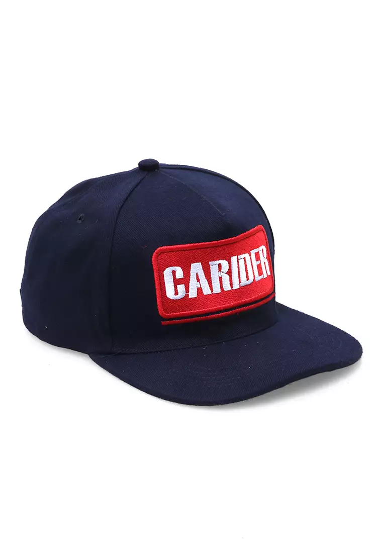 Yuma Topi Snapback Pria Motif Carider Adjustable Strap Material Raffel ORIGINAL - Navy