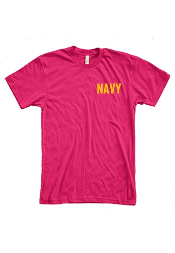 MRL Prints pink Pocket Navy T-Shirt 6DA3EAA1EC356CGS_1