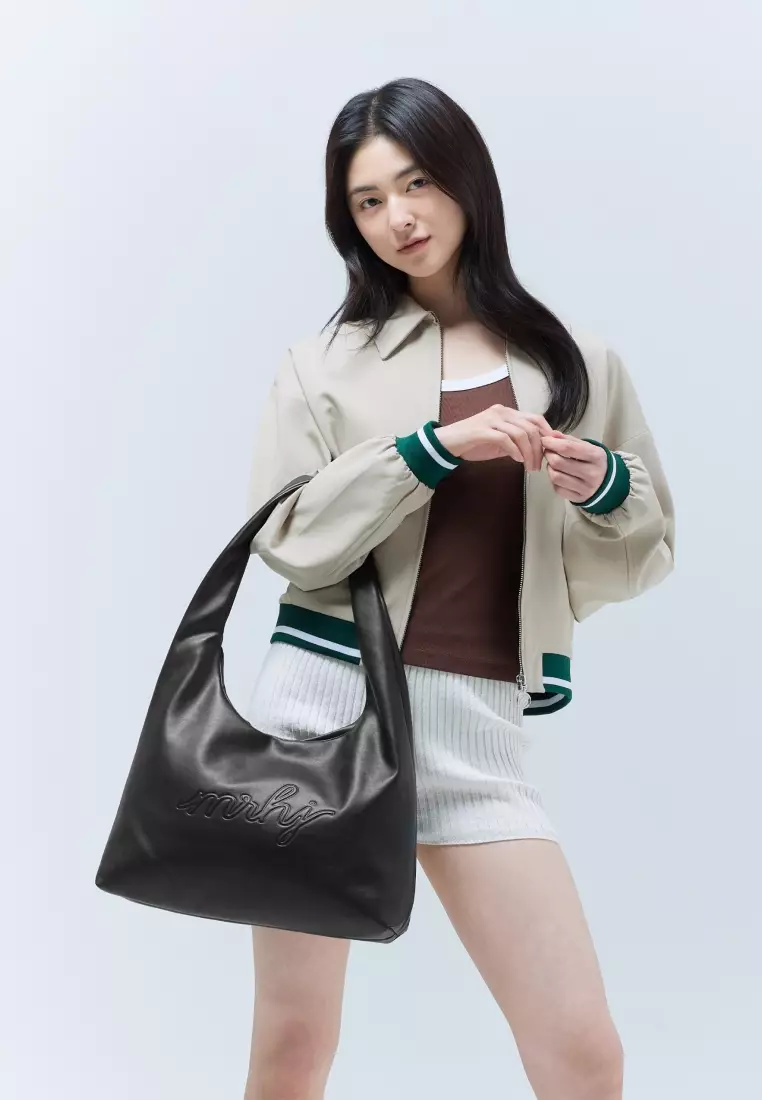 MILAN Vegan Leather Shoulder Bag Black