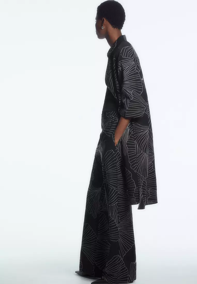 Embroidered Wool Trousers