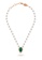 Aquae Jewels pink Necklace Empress Pearls on 18K Gold, Diamonds & Precious Stones - Emerald - Sapphire - Ruby - Onyx - Rose Gold,Emerald,White Pearl 2675CACDEA5651GS_2