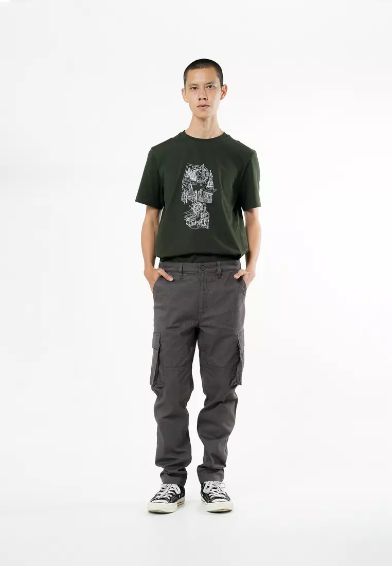 Greenlight Men's Long Cargo Pants Slim Fit Twill Granger HP-C010625