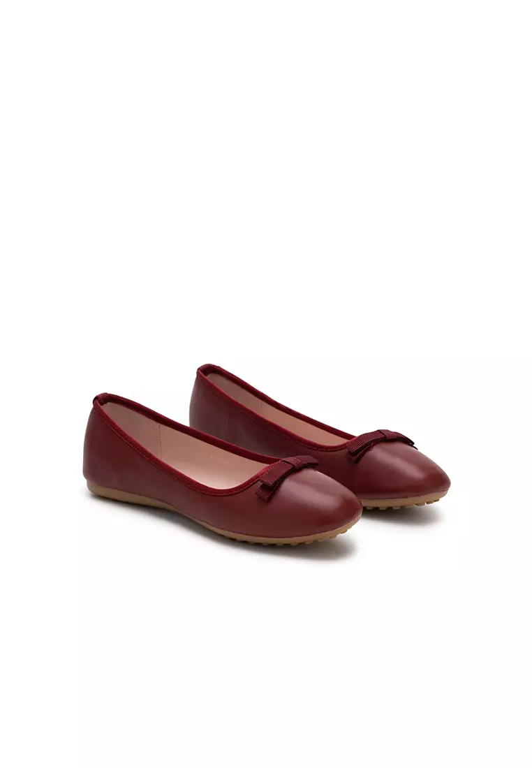 BOW FLAT PUMP 蝴蝶结方頭芭蕾舞平底鞋