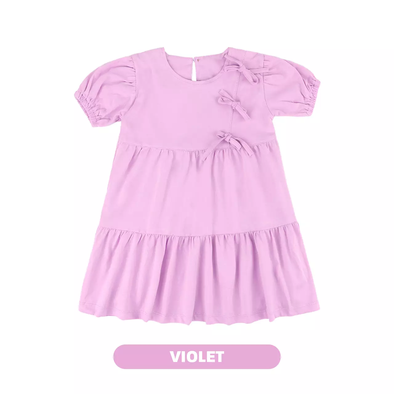Mooi Dress Anak Perempuan Keiko Dress - Violet