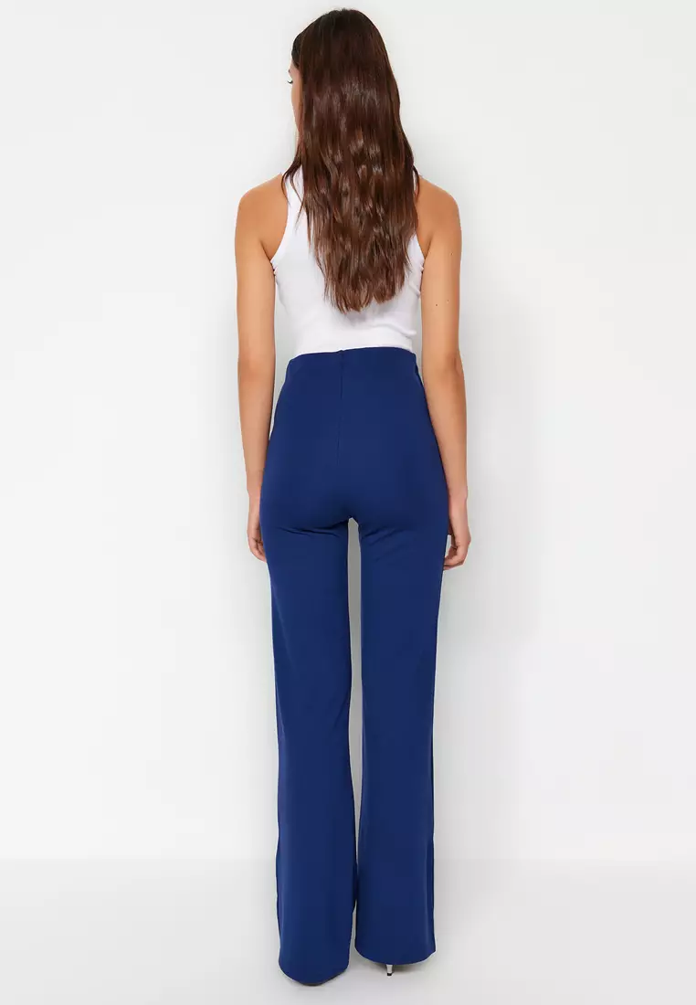 Slit Flare Hem Pants