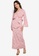 Lubna pink and multi Flare Sleeve Wrap Kurung BD6BBAA7FFD147GS_1