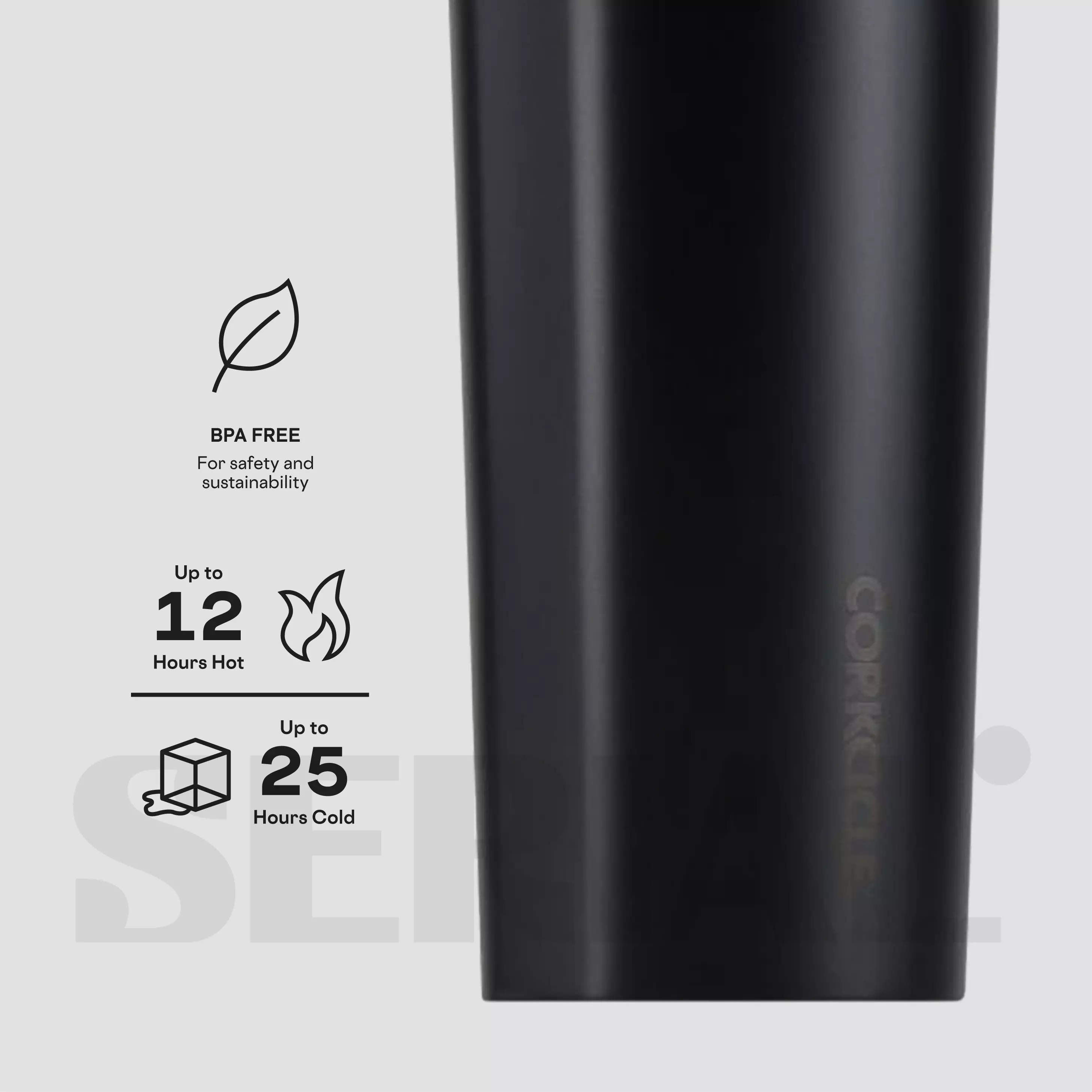 CORKCICLE® Canteen 9oz - Dipped Blackout