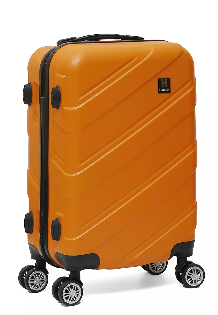 Carlton Koper Hardcase Unisex Size 20Inch Suitcase Combination Lock Large Compartment Material ABS+PVC Coated ORIGINAL - Orange