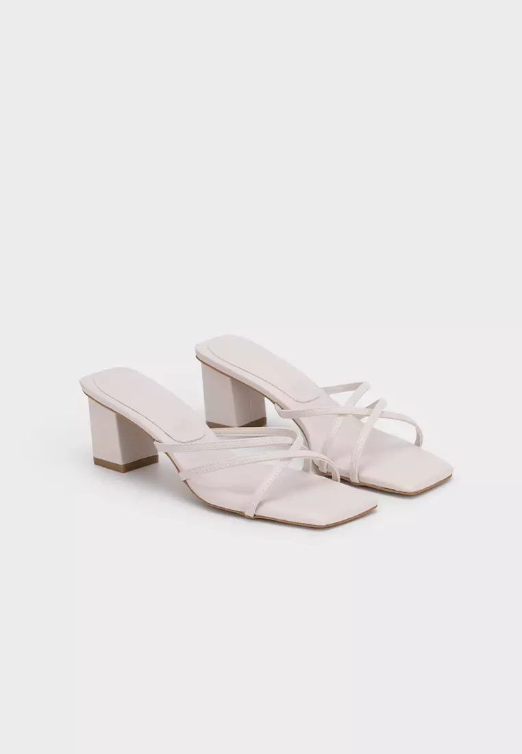STRAPPY CLOUDFOAM CHUNKY HEEL SLIDE