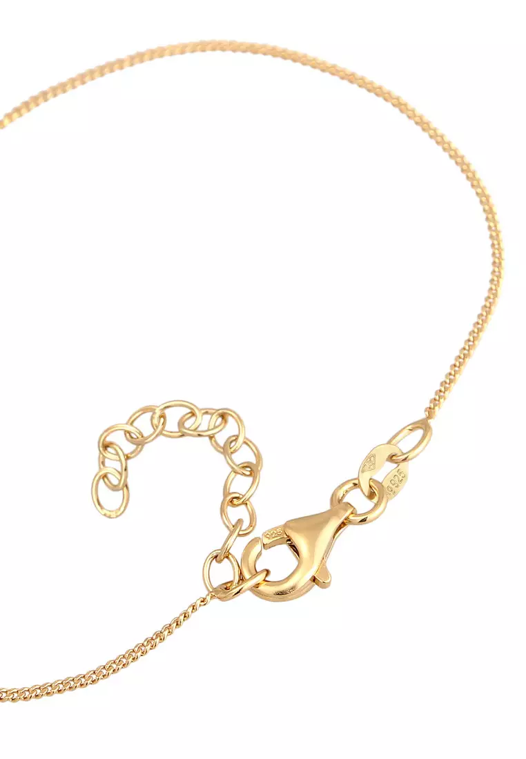 Gelang Perhiasan Perak 925 Wanita Sun Link Gold Plated