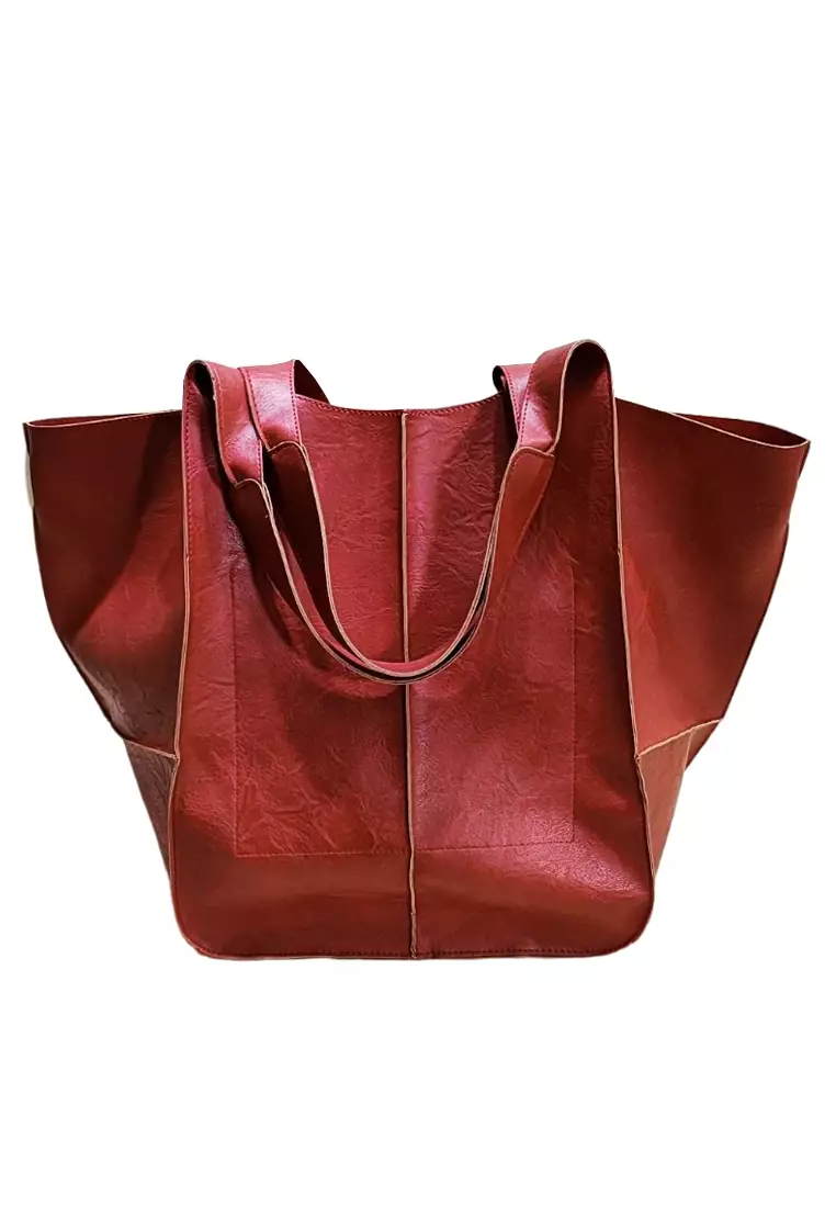 High capacity Faux Leather Tote Bags MG PG 21