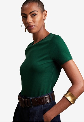 Banana Republic green Basic Luxe Tee 531FBAADC97584GS_1