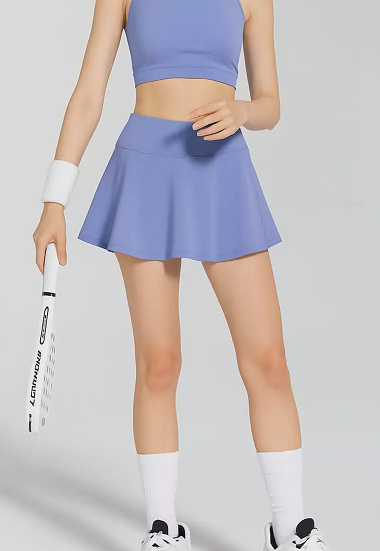 LB125 Rok Padel Tenis Wanita Legging inside Skort ada Kantong TdBolt medium violet
