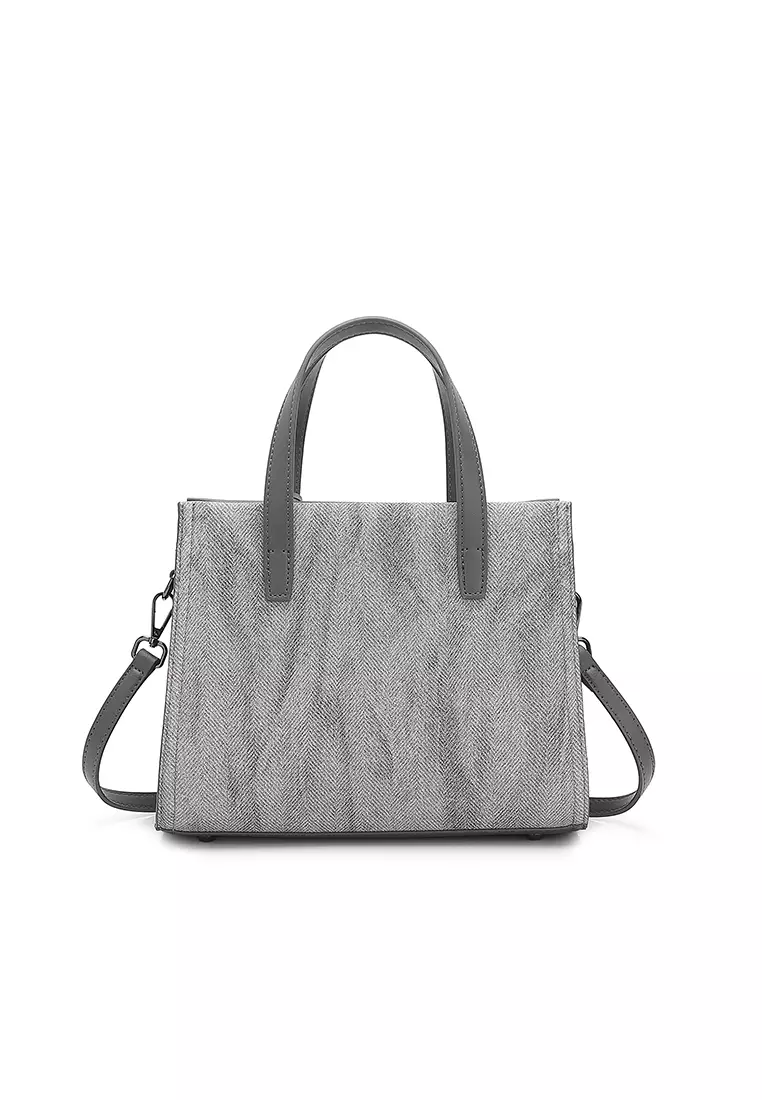 Women's Top Handle Bag / Sling Bag / Crossbody Bag / Shoulder Bag - Dark Grey
