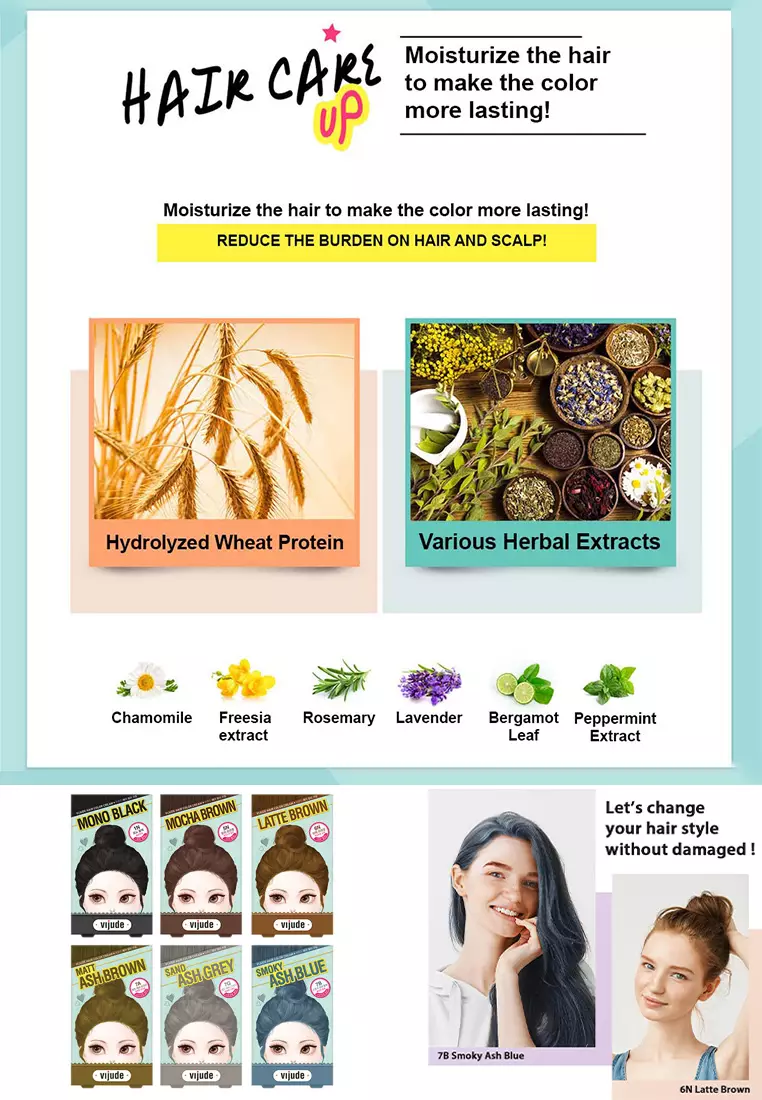 Buy Mediheal Mediheal Vijude Hair Color Cream x2 Boxes (Shade 6n Latte