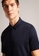 TED BAKER navy Ted Baker SS Textured Zip Polo 706F3AA48604FAGS_4