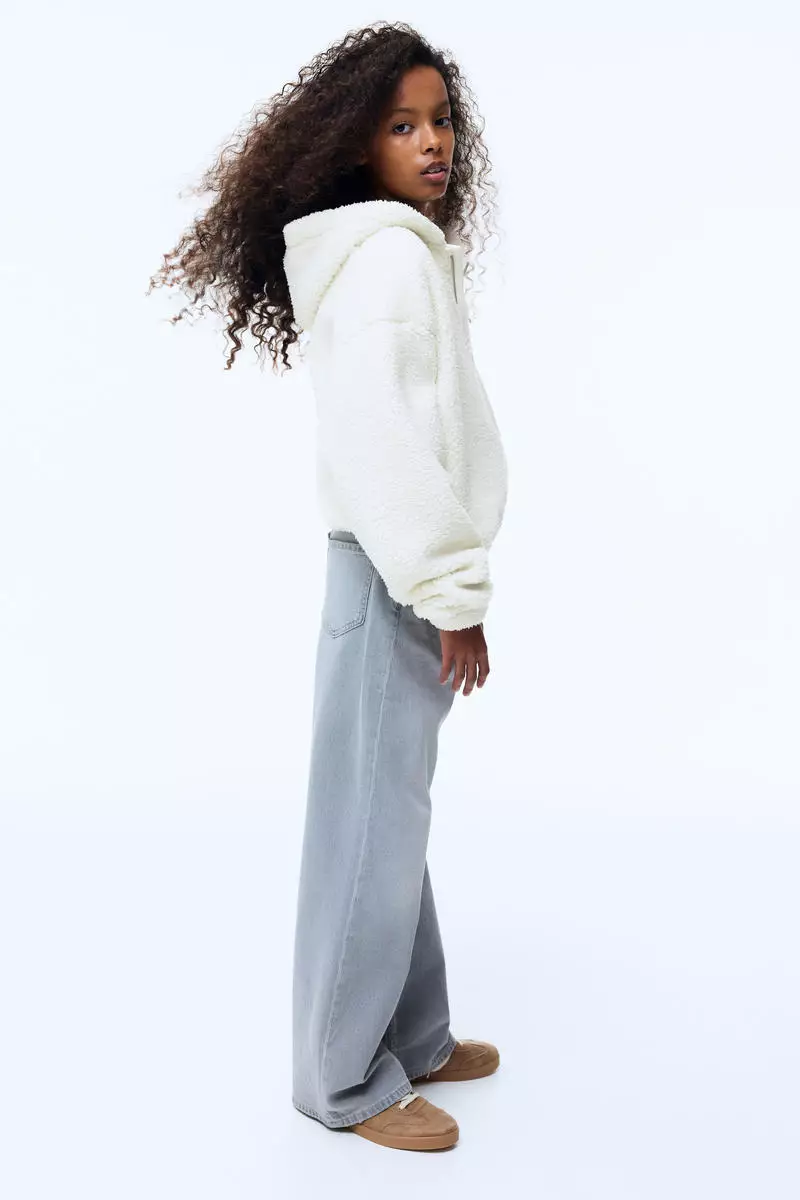 Teddy zip-through hoodie