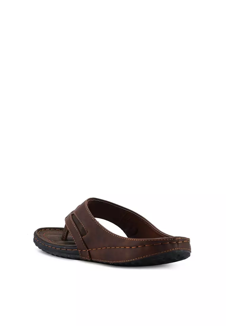 Paneled Flat Sandals
