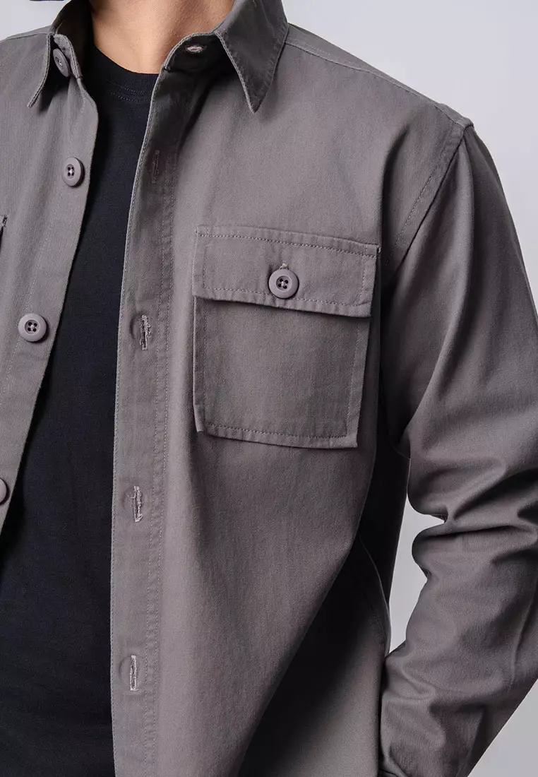 Jacket Shacket Workwear Shirt Dark Grey