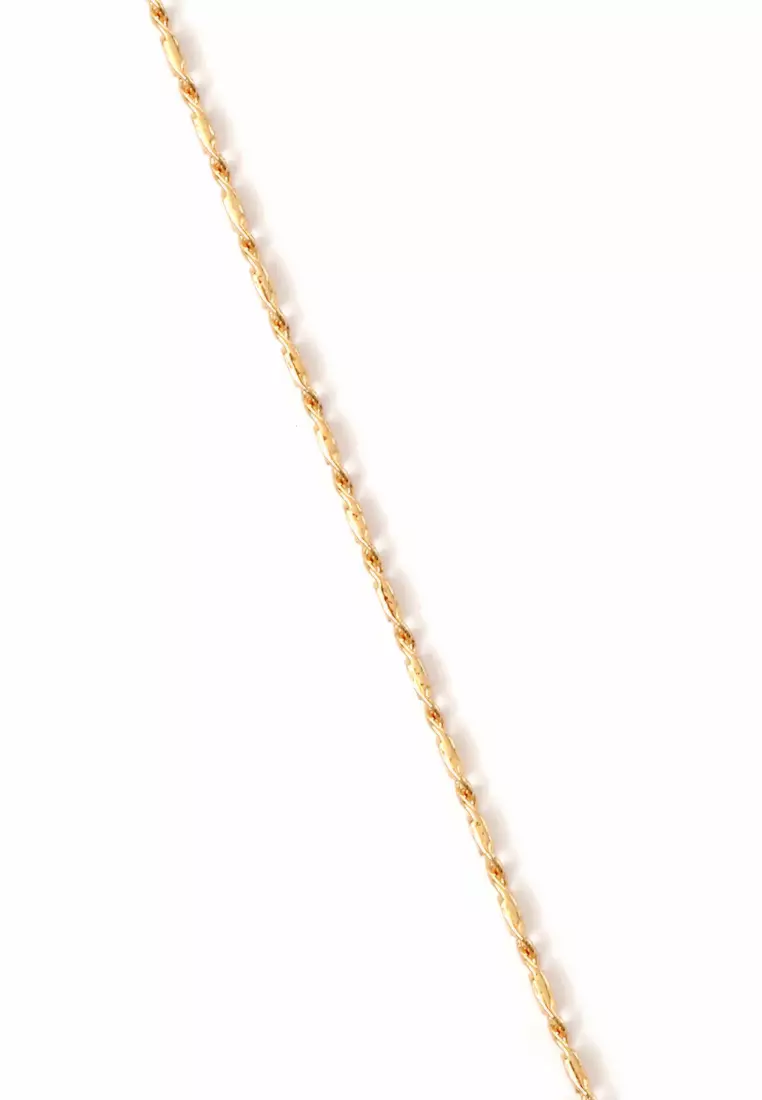 Kalung Aksesoris Wanita Bermotif Crystal Stone Design Casual Elegant Look - 091