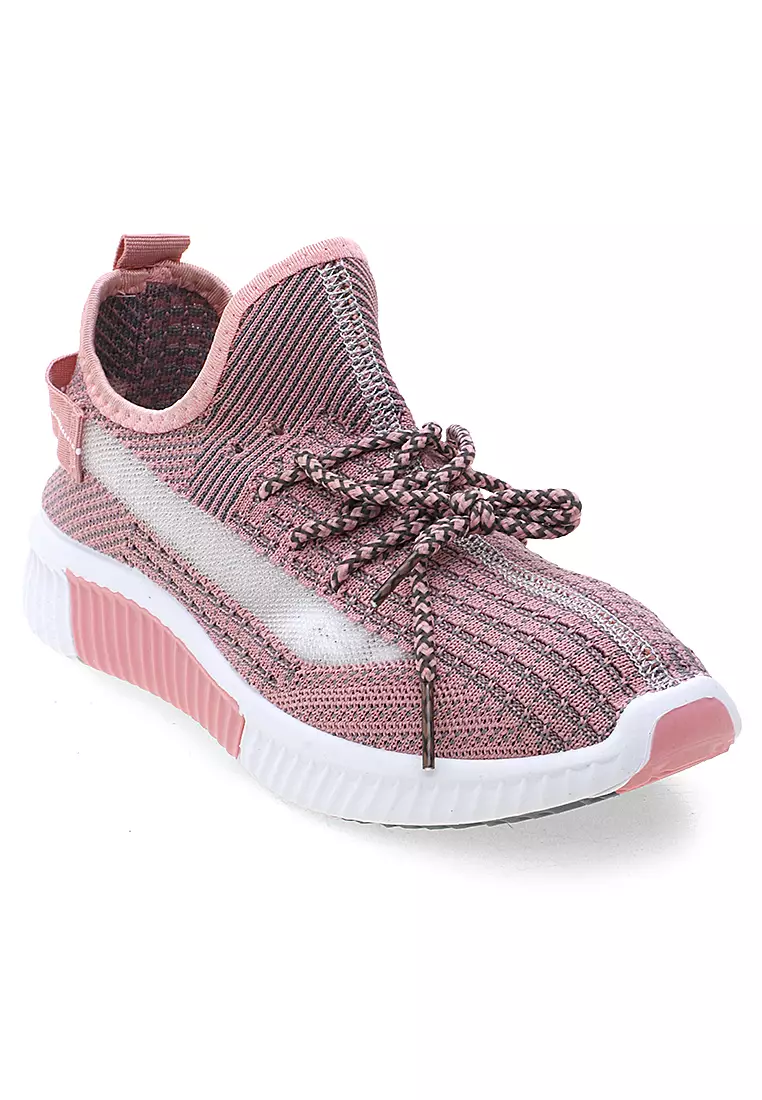 Sneakers Wanita Running Shoes Dual Tone Color Fashion Women Premium Quality - Pink