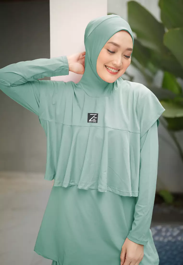 Baju Renang Muslimah Cetta Basic Swimwear Bigsize