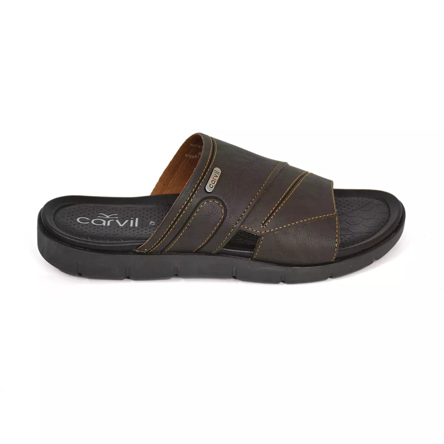 Carvil Sandal Pria Wolves-03 M Dark Brown