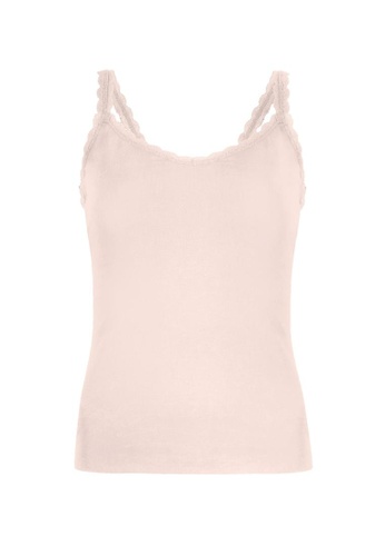 Buy Marks Spencer M S Cotton Rich Lace Trim Vest Online Zalora Singapore