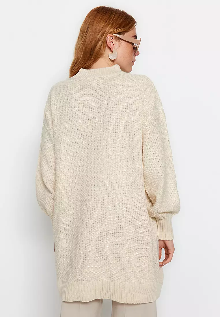 Honeycomb Pattern Knitwear Sweater