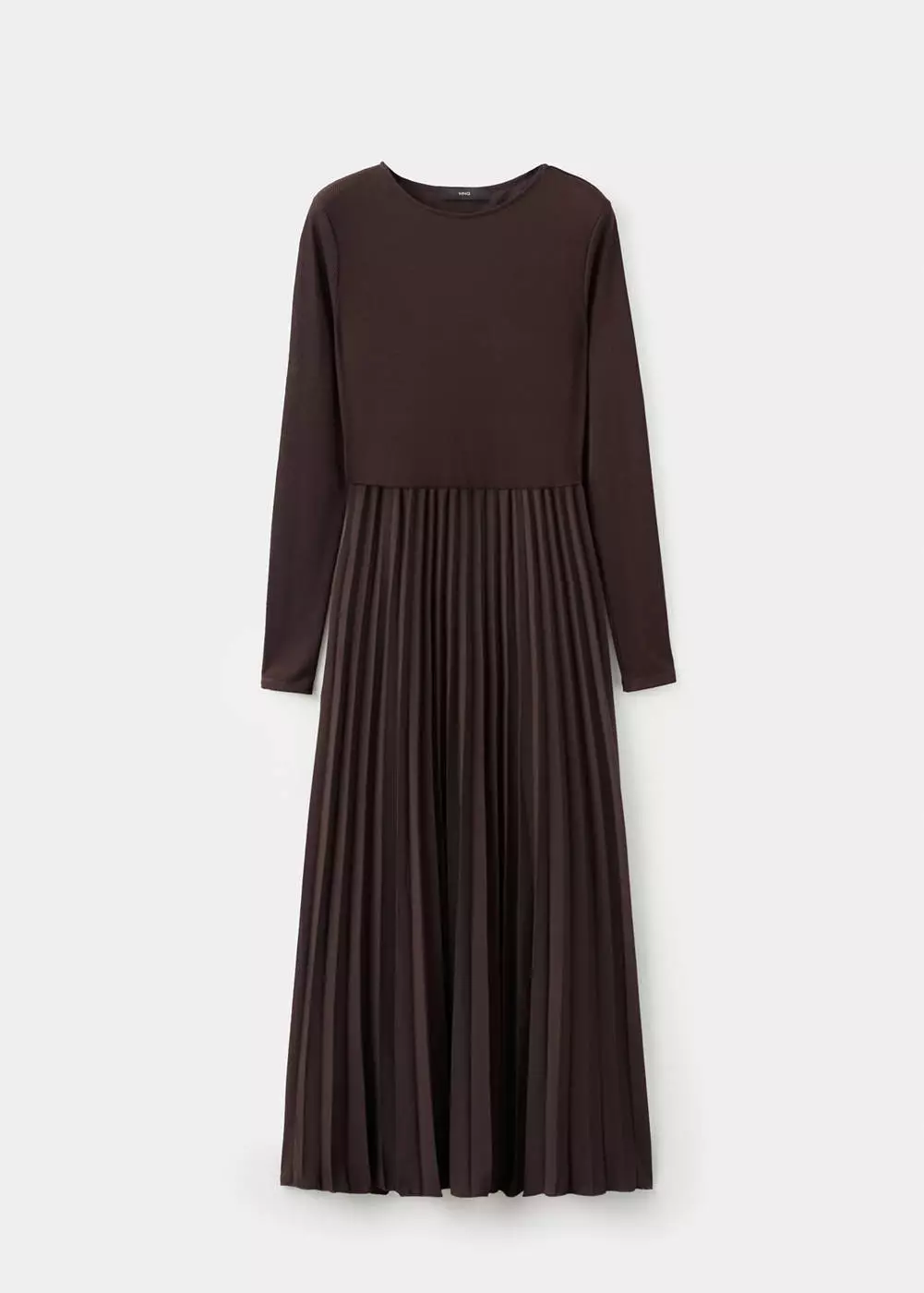 Gaun midi flare dengan sabuk