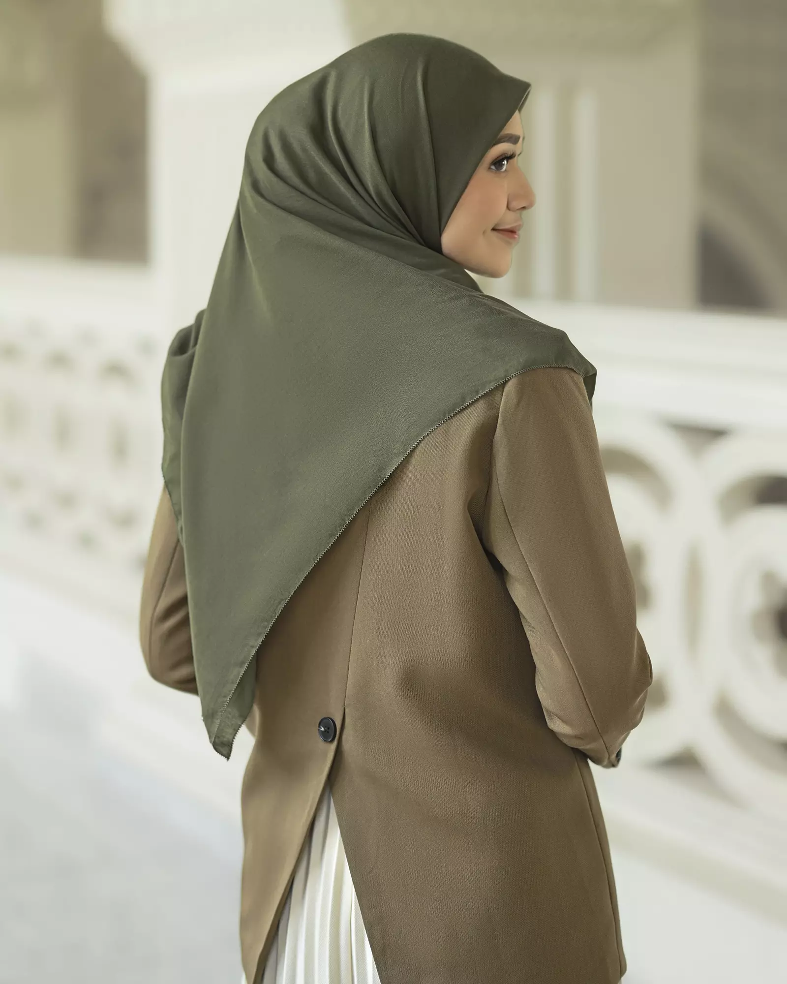 Geulis.id PARIS PLAIN SCARVES - Moss