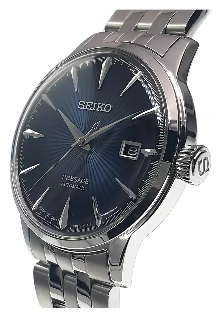 Seiko Presage Automatic Blue Gradation Cocktail Time “Blue Moon” Japan Made Jam Tangan Pria - SRPB41J1