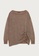 Sisley brown Sweater with drawstring 6DEF9AADAF1C3EGS_3