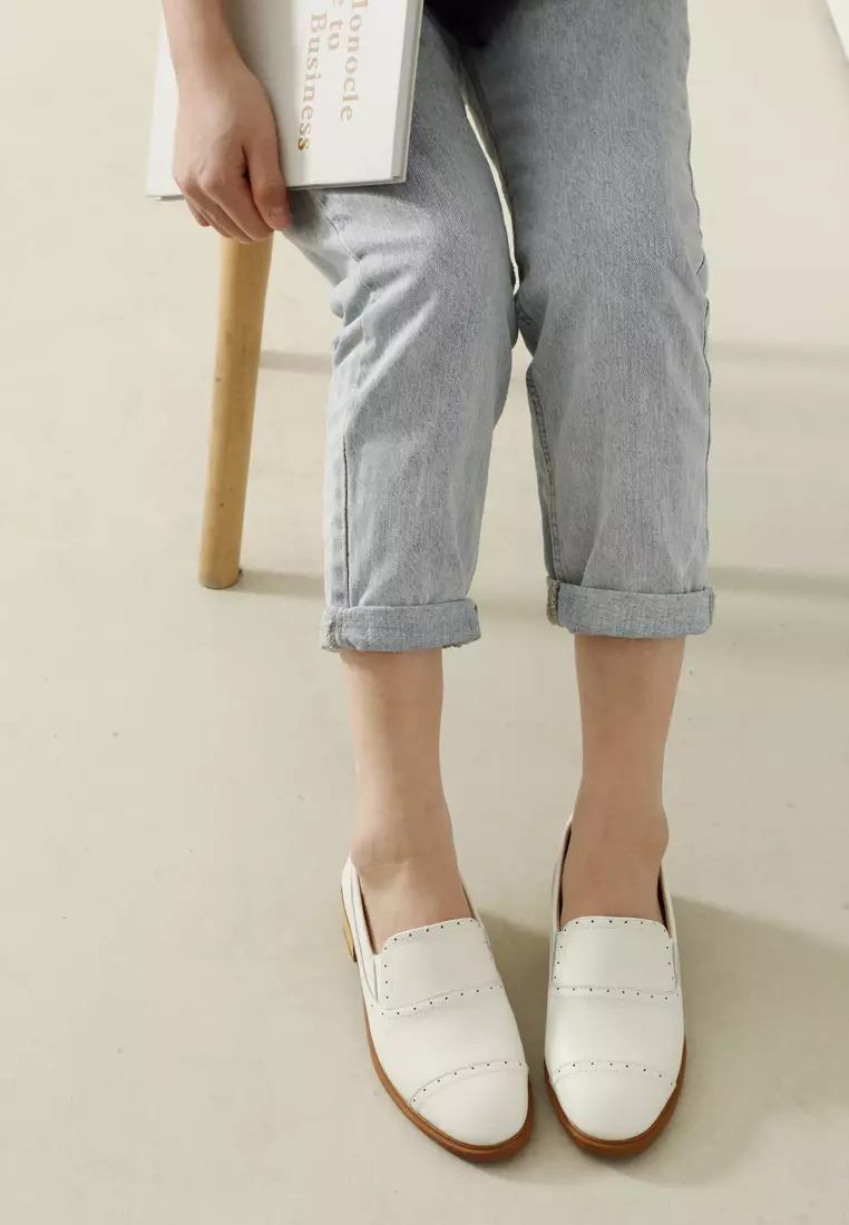 Brogue Leather Loafers TH128-2