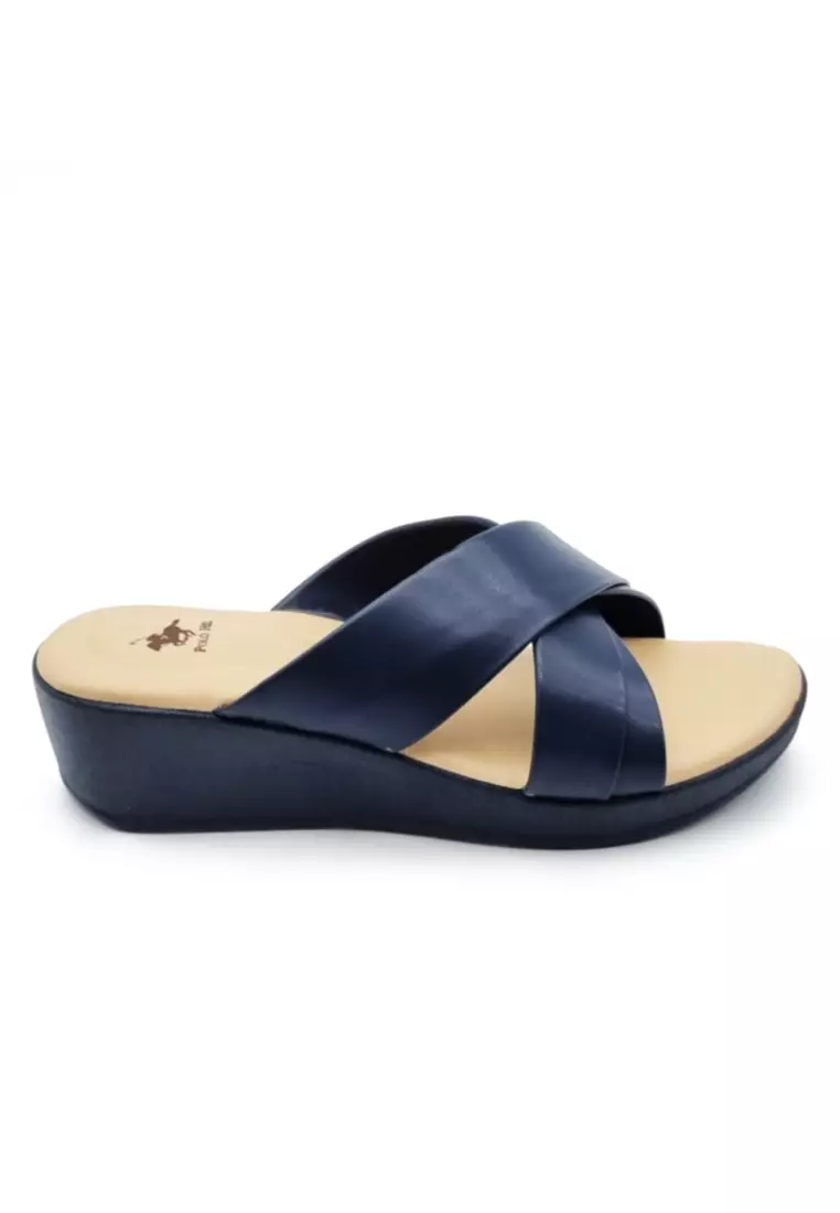 Polo wedge sandals clearance