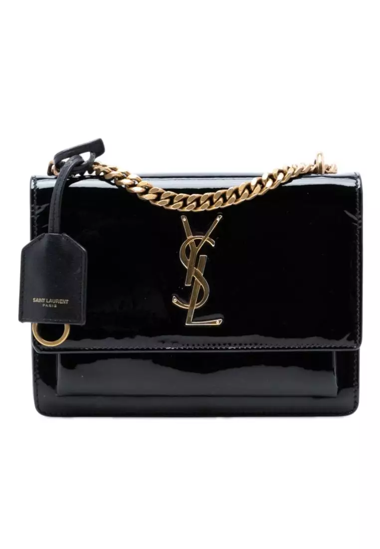 Buy SAINT LAURENT Pre-Loved Saint Laurent Small Patent Monogram
