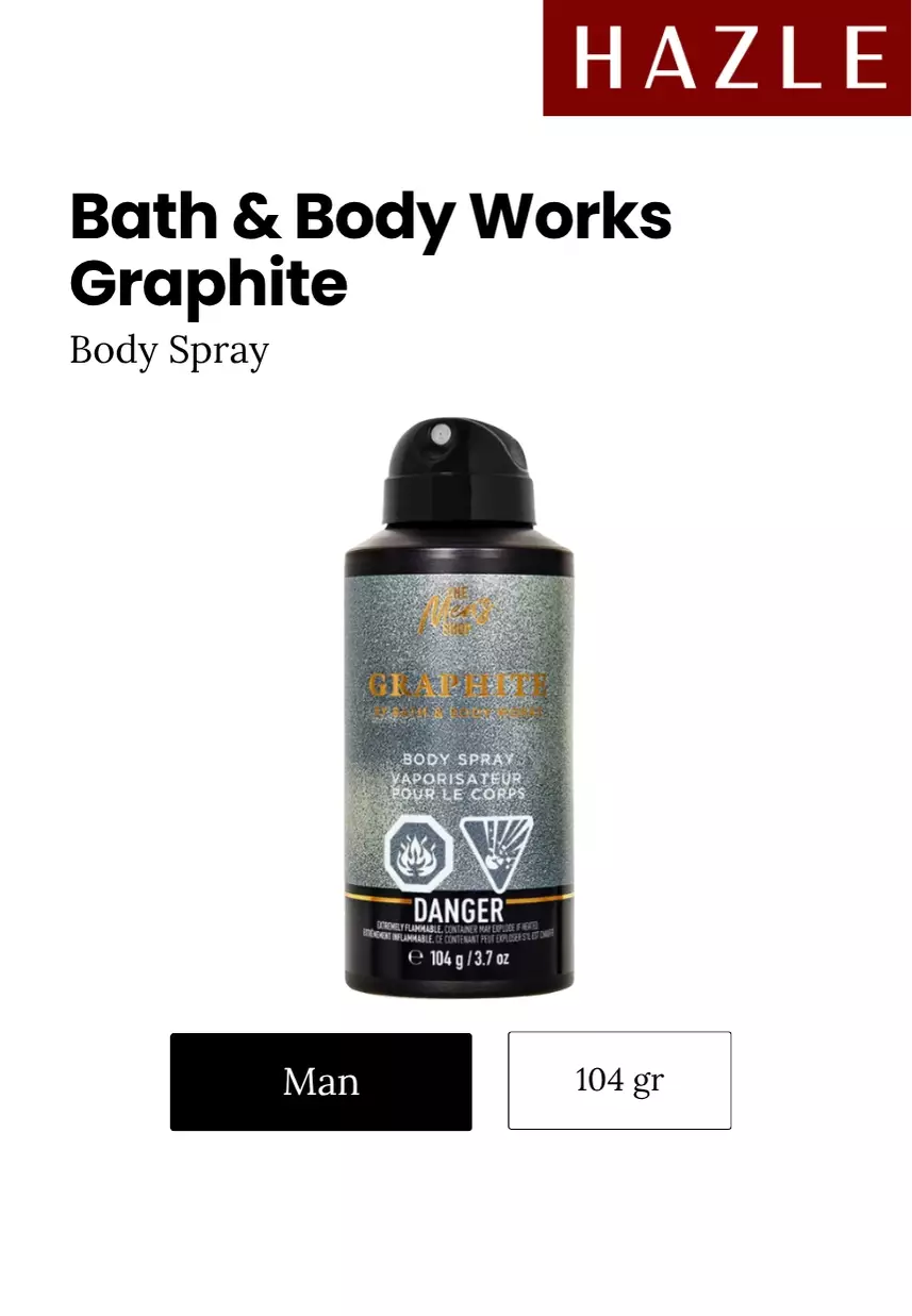 Jual Bath & Body Works Graphite Body Spray Man 104 gr Original 2026 ...