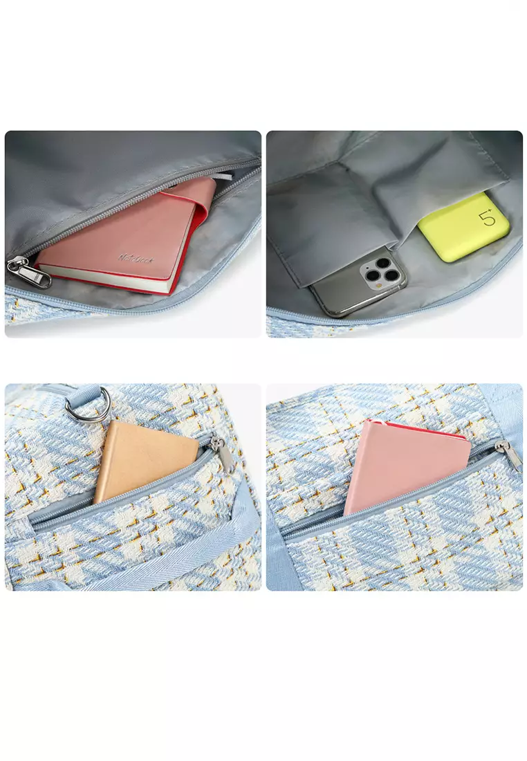 Stowable Duffel Bag With Shoes Compartment