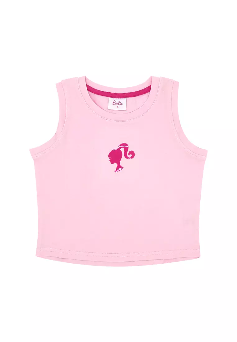 Barbie Girls Silhouette Tank Top Barely Pink